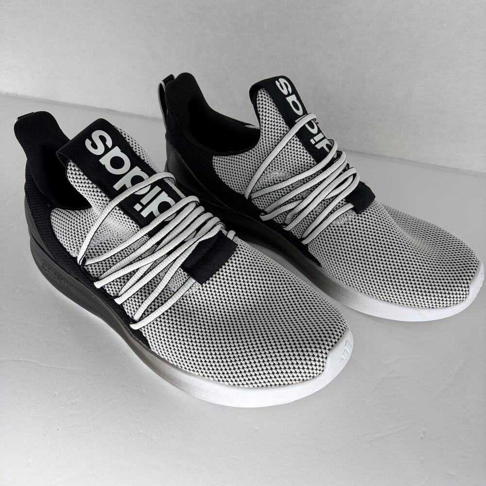 Adidas Lite Racer Adapt 7.0 Cloudfoam SlipOn Sneaker Men's 11.5 Black White Grey